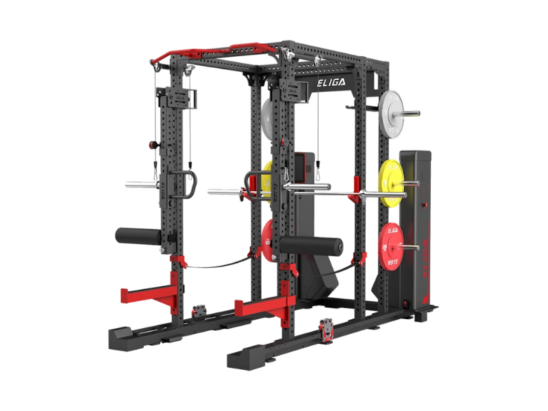 Тяжелоатлетический помост для силовой рамы - Вид в изометрии (Eliga)