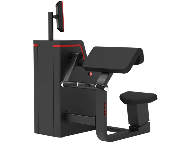 Силовой тренажер Eliga T158 Сгибание рук сидя — вид в изометрии